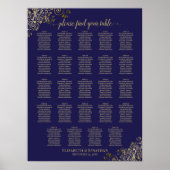 24 Tableau Gold Marine Bleu Chic Mariage Tableau d (Devant)