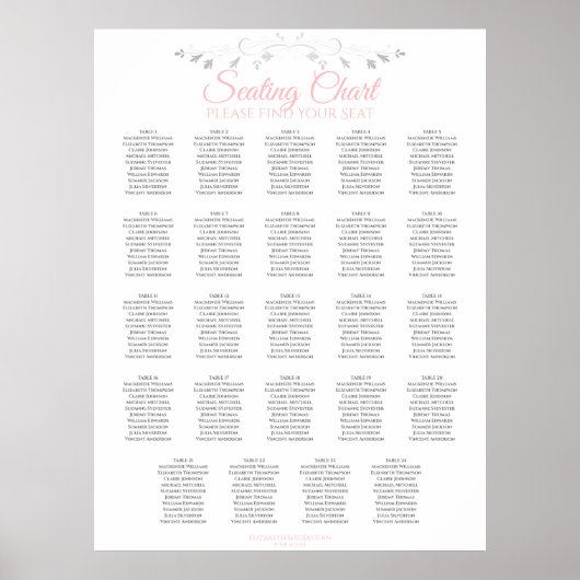 24 Tableau Mariage rose et gris (Devant)