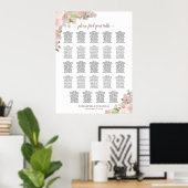 24 Tableau Tableau Rustique rose Mariage floral (Bureau à domicile)