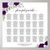 24 Tableau Tableau Rustique Violet Rose Mariage Si (Devant)