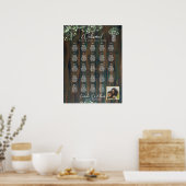24 Tafel Rustieke Hout Gypsophila FOTO ZITTEN Schu Poster (Keuken)