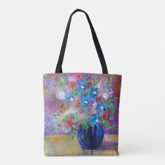 "24 uur 'Bouquet' Canvas tas Art van Sheryl Amburg