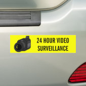 24 UUR VIDEOBEWAKING CAMERA BUMPERSTICKER (Op auto)