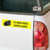 24 UUR VIDEOBEWAKING CAMERA BUMPERSTICKER (Op Truck)
