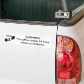 24-uurs bewakingssticker bumpersticker (Op Truck)