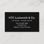 24-uurs slotenmaker Visitekaartjes (Achterkant)