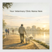  24" Veterinary Clinic Window Cling Raamsticker (Vel)