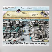 24" x 20", Poster - Vue de Washington, D.C. (Devant)