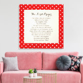 24 x 24 Het gebed van de Heer Canvas Afdruk (Insitu (Woonkamer))