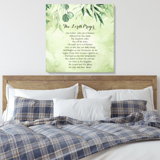 24 x 24 Het gebed van de Heer Canvas Afdruk (Insitu (Slaapkamer))