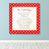 24 x 24 Het Onzevadersgebed  Canvas Afdruk (Insitu (Houten vloer))