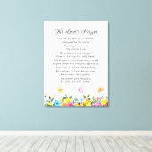 24 x 32 Het gebed van de Heer Canvas Print (Insitu (Houten vloer))