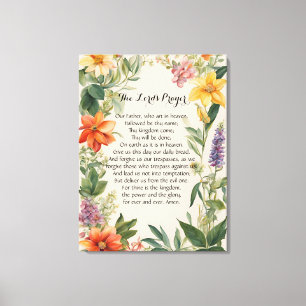 24 x 32 Het gebed van de Heer Canvas Print