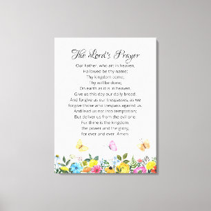 24 x 32 Het Onzevadersgebed Canvasprint Canvas Afdruk