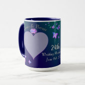24e anniversaire du Mariage Mug (Devant gauche)