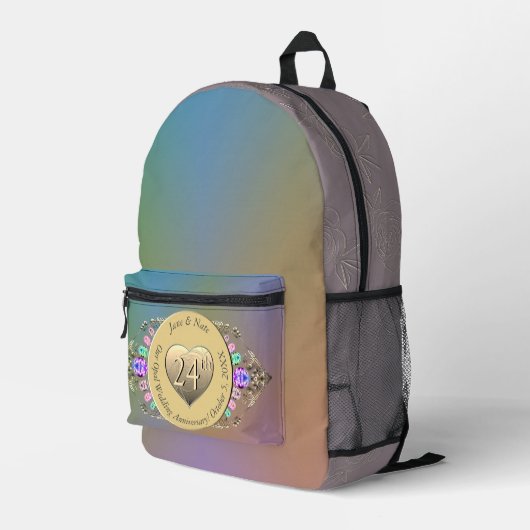 24e anniversaire du Mariage Opal Imprimé Coupe Sac (Coin arrière droit)