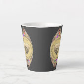 24e anniversaire du Mariage Opal Latte Mug (Devant)