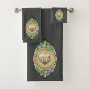 24e anniversaire du Mariage OpalServiette