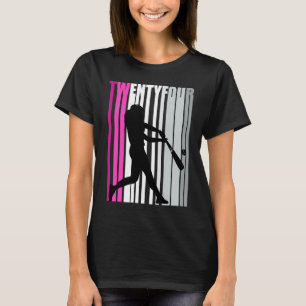 24e Baseball Birthday Softball Queen Base T-shirt
