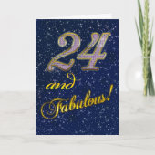 24e fête d'anniversaire Invitation (Devant)