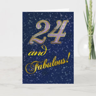 24e fête d'anniversaire Invitation