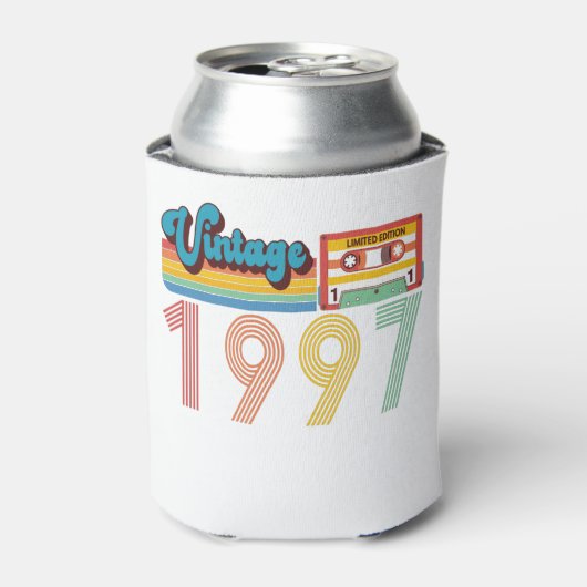 24e geboortedag Retro 1997 Cassettebandje Blikjeskoeler (Blikje Voorkant)