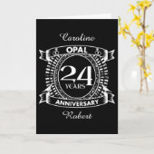 24e huwelijksverjaardag kaart (Gele Bloem)