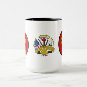 24e ID Service d'identification Badge Mug (Centre)