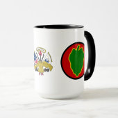 24e ID Service d'identification Badge Mug (Devant droit)