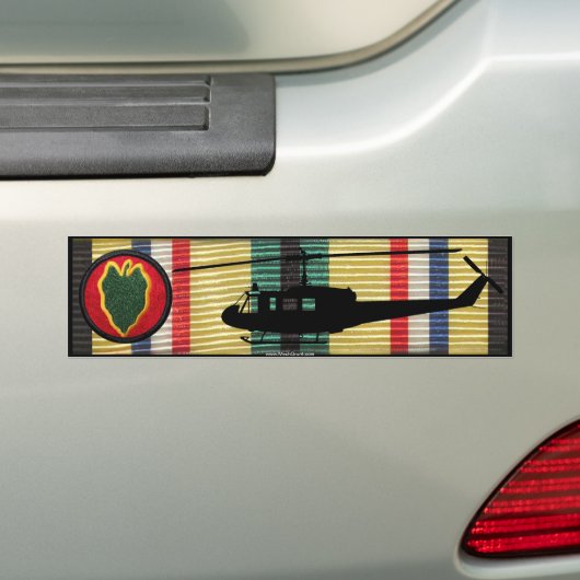 24e Inf. Div. UH-1 Huey SWACM Bumpersticker (Op auto)