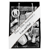 24e Jubileum bewerkbaar Medium Cadeauzakje (Achterkant)