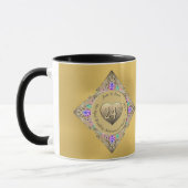 24e Mariage Opal Anniversaire Mug (Gauche)