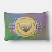 24e Opal Bruiloft Jubileum Accessoire Pouch Etui (Achterkant)