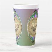 24e Opal Bruiloft Jubileum Latte Mok (Voorkant)