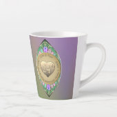 24e Opal Bruiloft Jubileum Latte Mok (Rechts)