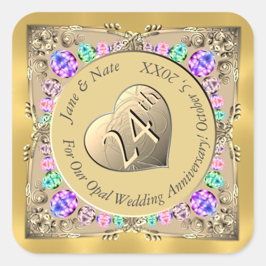 24e Opal Jubileum Sticker (Voorkant)