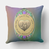 24e Oreiller à lancer du Mariage Opal (Verso)
