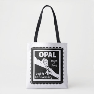 24e trouwdag traditionele opal draagtas