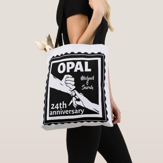 24e trouwdag traditionele opal draagtas (Dichtbij)