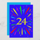 24e Uitnodiging op jaardag (Voorkant / Achterkant)