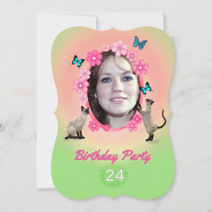 24e uitnodiging van de Birthday Party