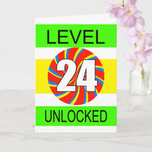 24e verjaardag computergamer kaart