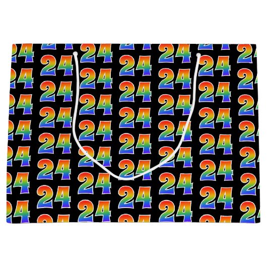 24e verjaardag: Fun Rainbow Event Nummer 24 Patroo Groot Cadeauzakje (Voorkant)
