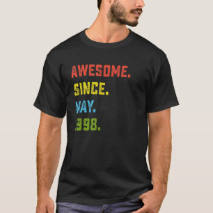 24e verjaardag Geweldige sinds mei 1998 24 jaar ou T-shirt