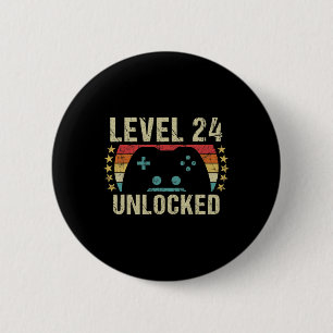 24e Verjaardagscadeau 24 Jaar Oud Jongen Meisje G Ronde Button 5,7 Cm