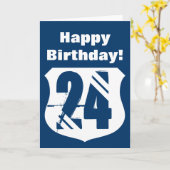 24ème Carte d'anniversaire (Fleur jaune)