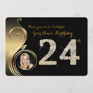 24ème, Invitation Anniversaire, Numéro Diamant, Ph