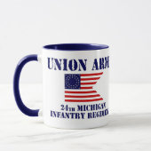 24ème Régiment d'infanterie du Michigan, tasse de (Gauche)