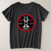 24h/24, 7j/7, 365, ne quittez pas (Design dos)