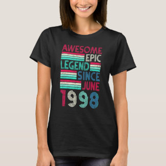 24ste verjaardag  Geweldige epische legende sinds  T-shirt